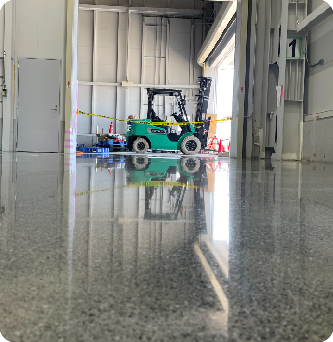 工場の床を張り替えたい